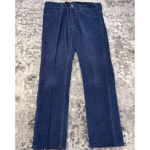 Levis Corduroy Pants Mens 34x30 Blue Straight Leg 5 Pocket Cotton Blend Classic